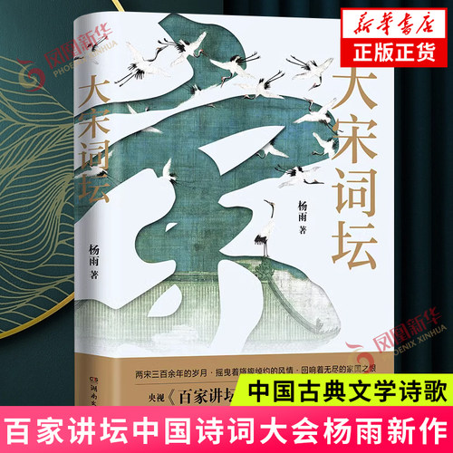大宋词坛 百家讲坛中国诗词大会杨雨新作 苏轼欧阳修晏殊李煜柳永等二十名宋代有名词人中国古典文学诗歌书新华正版书籍