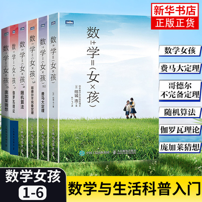 数学女孩1-6册 2费马大定理3哥德尔不完备定理4随机算法数学与生活科普入门5伽罗瓦理论6庞加莱猜想 初等数学科普书学生知识趣味