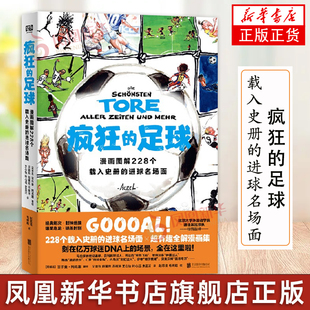 疯狂的足球 漫画图解228个载入史册的进球名场面 足联FIFA博物馆收藏世界杯驻场艺术家亲自授权 有趣漫画图解盘点精彩进球名场面