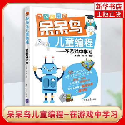 【凤凰新华书店旗舰店】呆呆鸟儿童编程—在游戏中学习 王向辉 计算机网络程序设计类少儿编程书籍 清华大学出版社