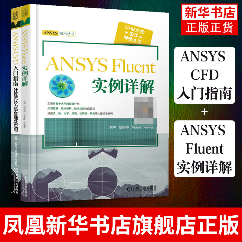 流沙CAE ANSYS CFD 入门指南计算流体力学基础及应用+ansys fluent实例详解共两本ansys教程书籍计算机与互联网 辅助设计 书籍