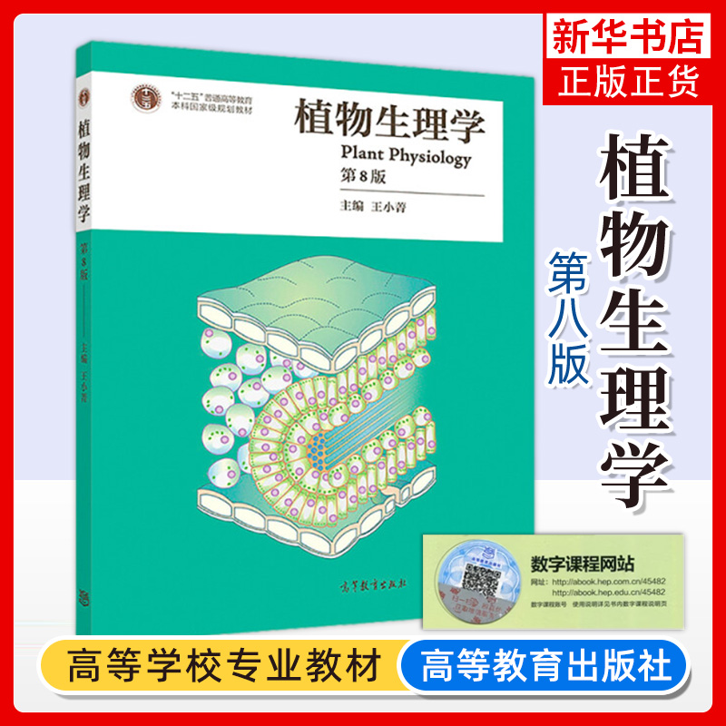 植物生理学 第八版8版王小菁 高等师范院校综合性大学和农林院校的植物生理学教材 植物学生物学教程考研书籍植物生理学潘瑞炽改版 书籍/杂志/报纸 大学教材 原图主图