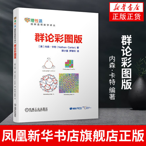 群论：彩图版 内森卡特编著 趣味数学知识书 数学学习方法解题思路技巧 微积分解析几何理科科普读物 理性派书籍 正版书籍