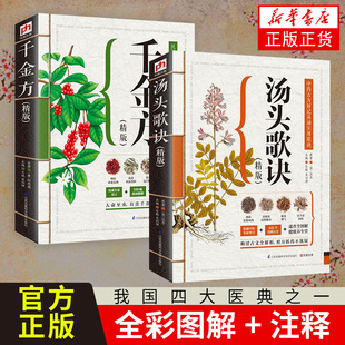 湯頭歌訣 常用方劑配方偏方大全方解詳解 鳳凰新華書店旗艦店 千金方全套2冊彩色圖解劑量明確白話解醫方集解中醫名著千金方精版