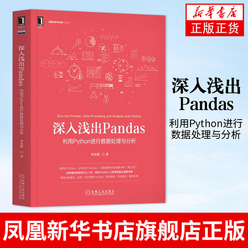 深入浅出Pandas：利用Python进行数据处理与分析Python数据科学及Python Web开发数据清洗Python工程师程序设计书