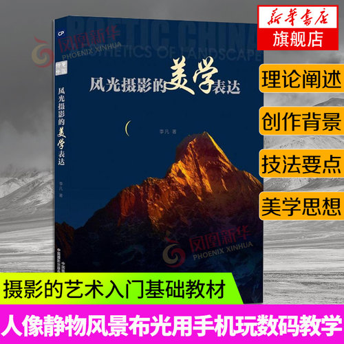 风光摄影的美学表达 摄影的艺术一本入门基础教材书籍构图技巧大全人像静物风景布光用手机玩数码单反后期黑白初学到精通教学程