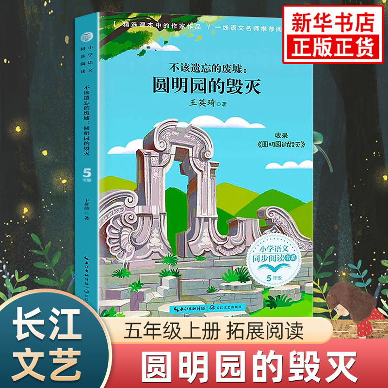 不该遗忘的废墟 圆明园的毁灭 小学五年级语文同步课外阅读 长江文艺出版社小学生拓展阅读 凤凰新华书店五5年级正版读物课外书