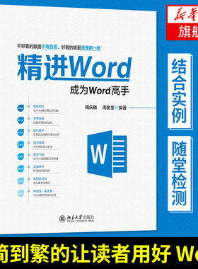 精进Word 成为word高手 计算机应用基础 word excel教程书籍办公软件教程wps教程书籍office电脑办公软件书籍 office教程书籍