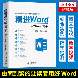 excel教程书籍办公软件教程wps教程书籍office电脑办公软件书籍 精进Word word 计算机应用基础 office教程书籍 成为word高手