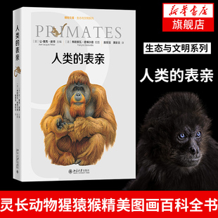 人类的表亲-博物文库.生态与文明系列(精装版) 让-雅克·彼得灵长类百科全书 科普读物 灵长动物猩猿猴精美图画百科全书