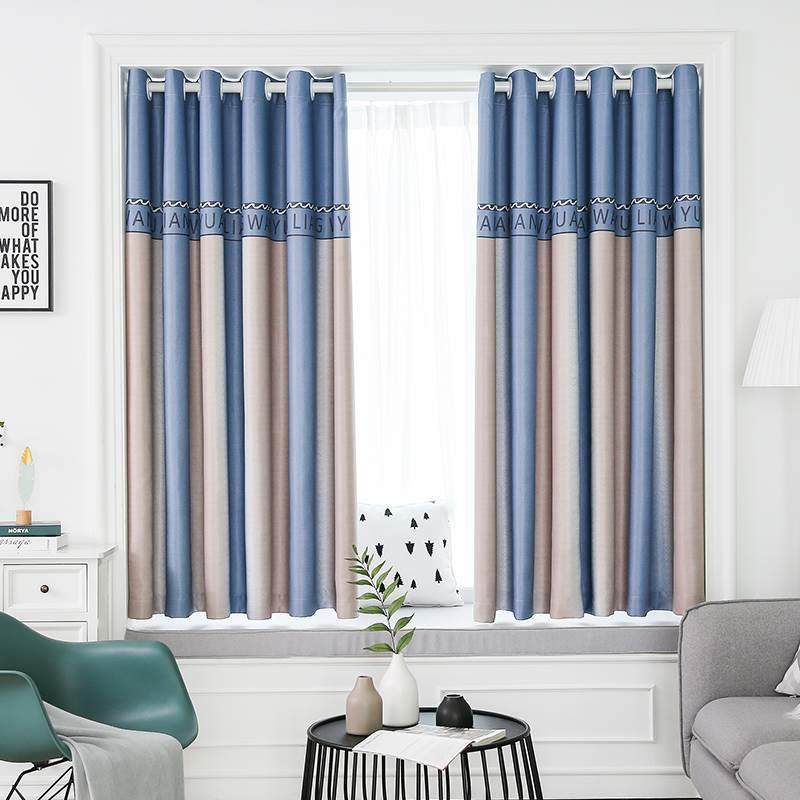 出租屋窗帘门伸帘卧隔家之物坊断梦帘幻帘简易免打孔安装缩杆一整