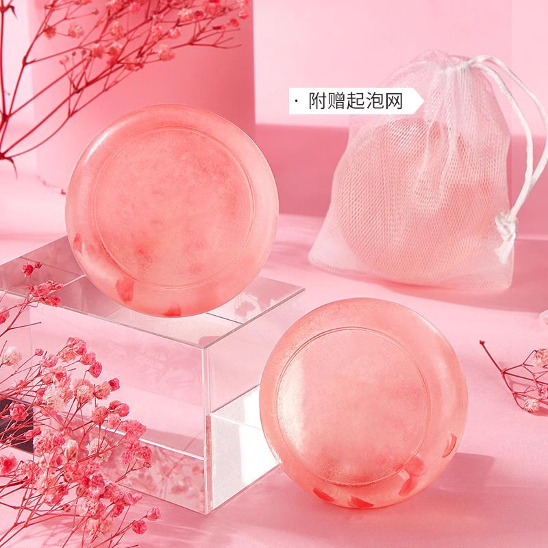樱花皂面部女男背部后背全身深层清洁香皂洗脸专用温和手工精油皂