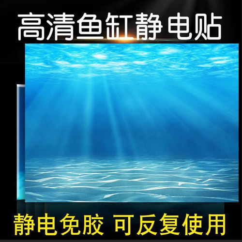 鱼缸背景贴纸海洋背景高清图水族海豚系列3D立体壁纸自粘防水