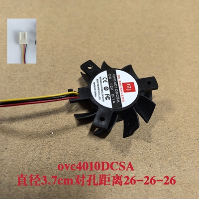 124010-SM1 EP 直径37mm 孔距26mm EVGA GT610 620显卡散热风扇静