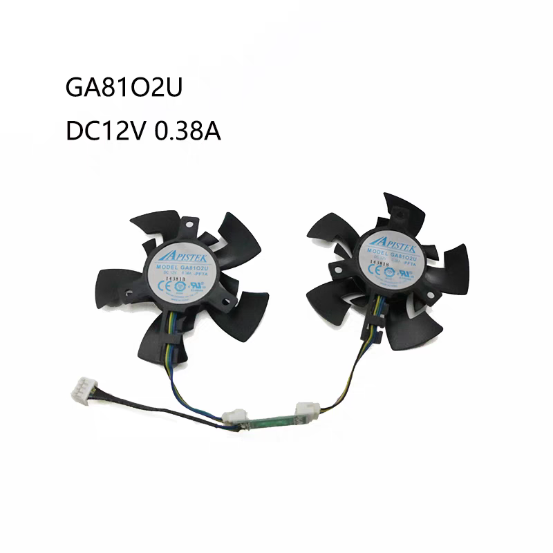 全新迪兰恒进 R9 380酷能 R9 285 DC国际版显卡散热风扇 GA81O2U