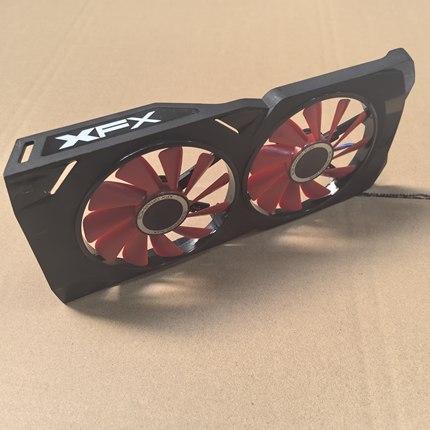 XFX讯景RX580 570 2048SP 4GB黑狼版显卡散热风扇带壳特价包邮