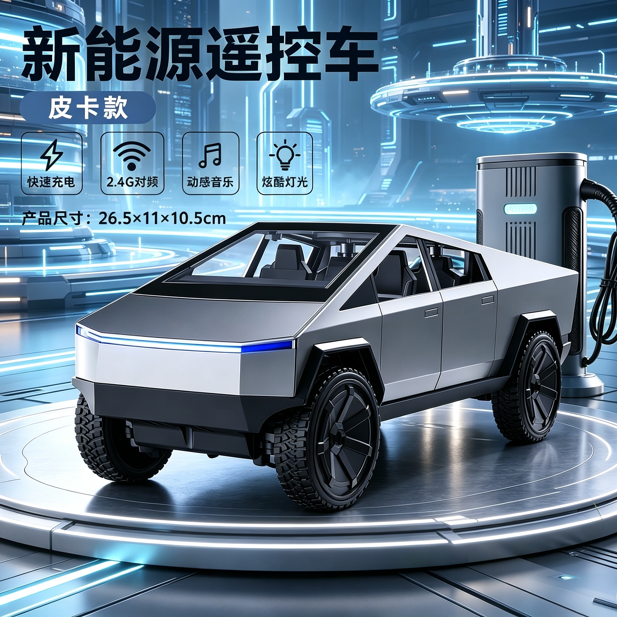 威腾新能源电车特斯拉充电遥控车
