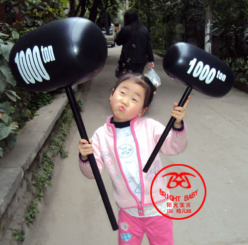 黑色千吨锤充气锤子硬柄榔头