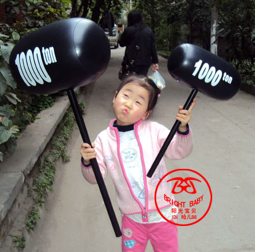 黑色千吨锤充气锤子硬柄榔头