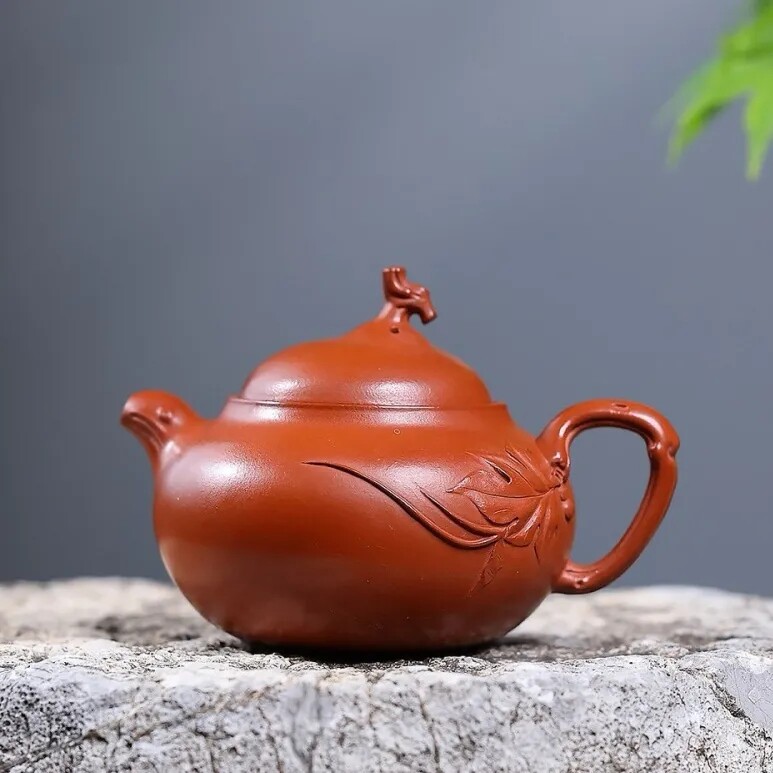 200毫升宜兴紫砂壶手工中式茶壶葫芦文旦原矿赵庄朱泥树桩文旦壶