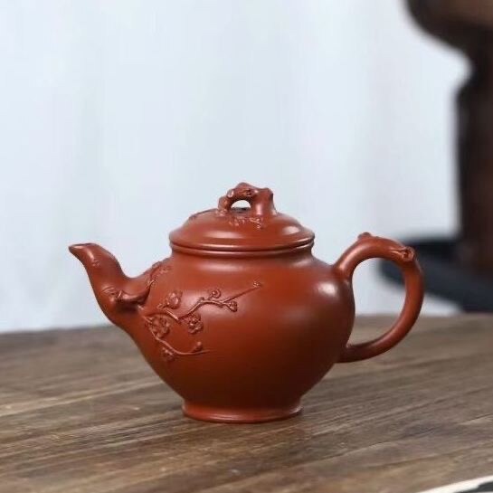 手工原矿小梅窑朱泥梅报春