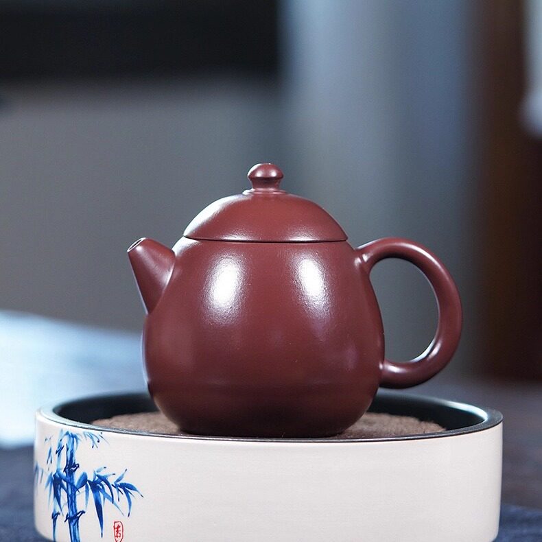 紫朱泥龙蛋壶泡茶壶冲茶中式龙