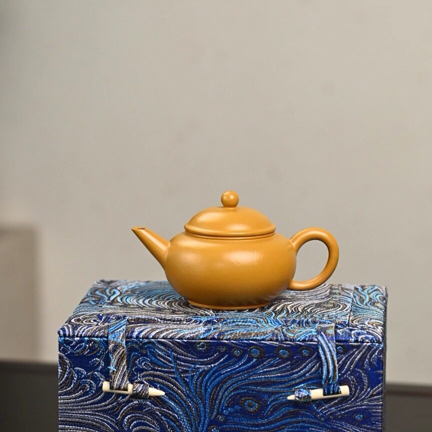 150毫升宜兴紫砂壶纯手工功夫茶壶手把壶水平壶原矿黄金朱泥壶