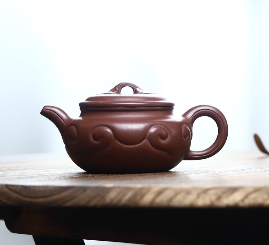 一厂老紫泥仿古如意壶泡茶壶
