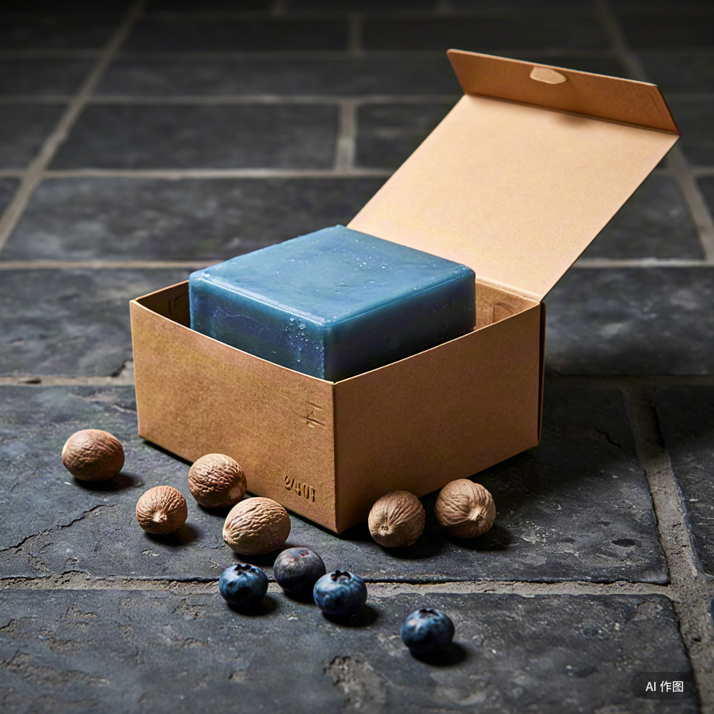 蓝莓肉豆蔻手工皂ph7婴儿敏感肌专用洗脸卸妆滋润肤孕妇水洁面皂