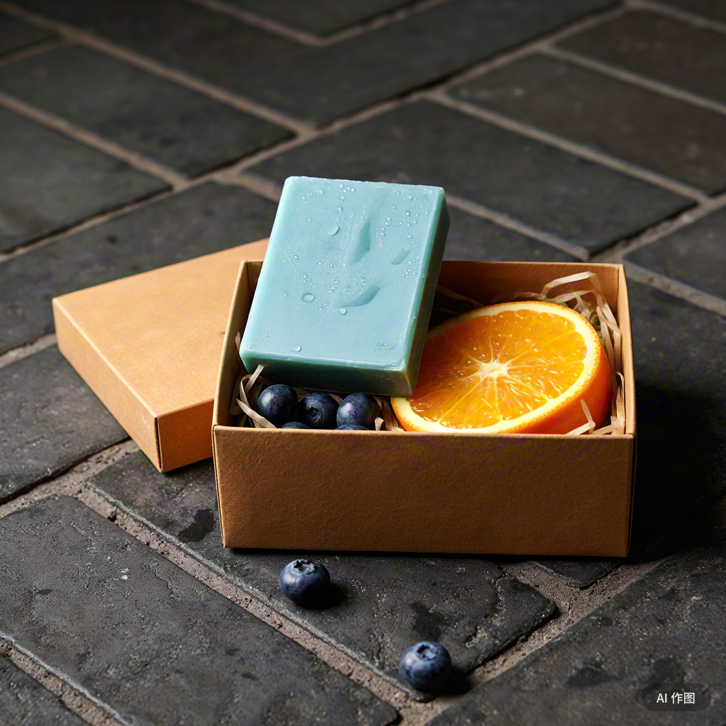 蓝莓甜橙手工皂ph7婴儿敏感肌专用洗脸卸妆滋润肤水嫩洁面皂香皂