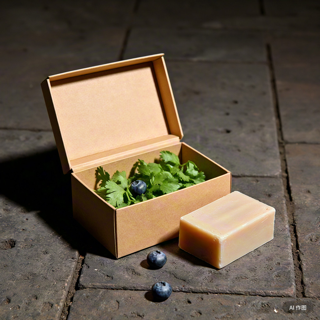 蓝莓芫荽手工皂 蓝庄9年香皂ph7植物天然古法冷制洗脸手沐浴香菜