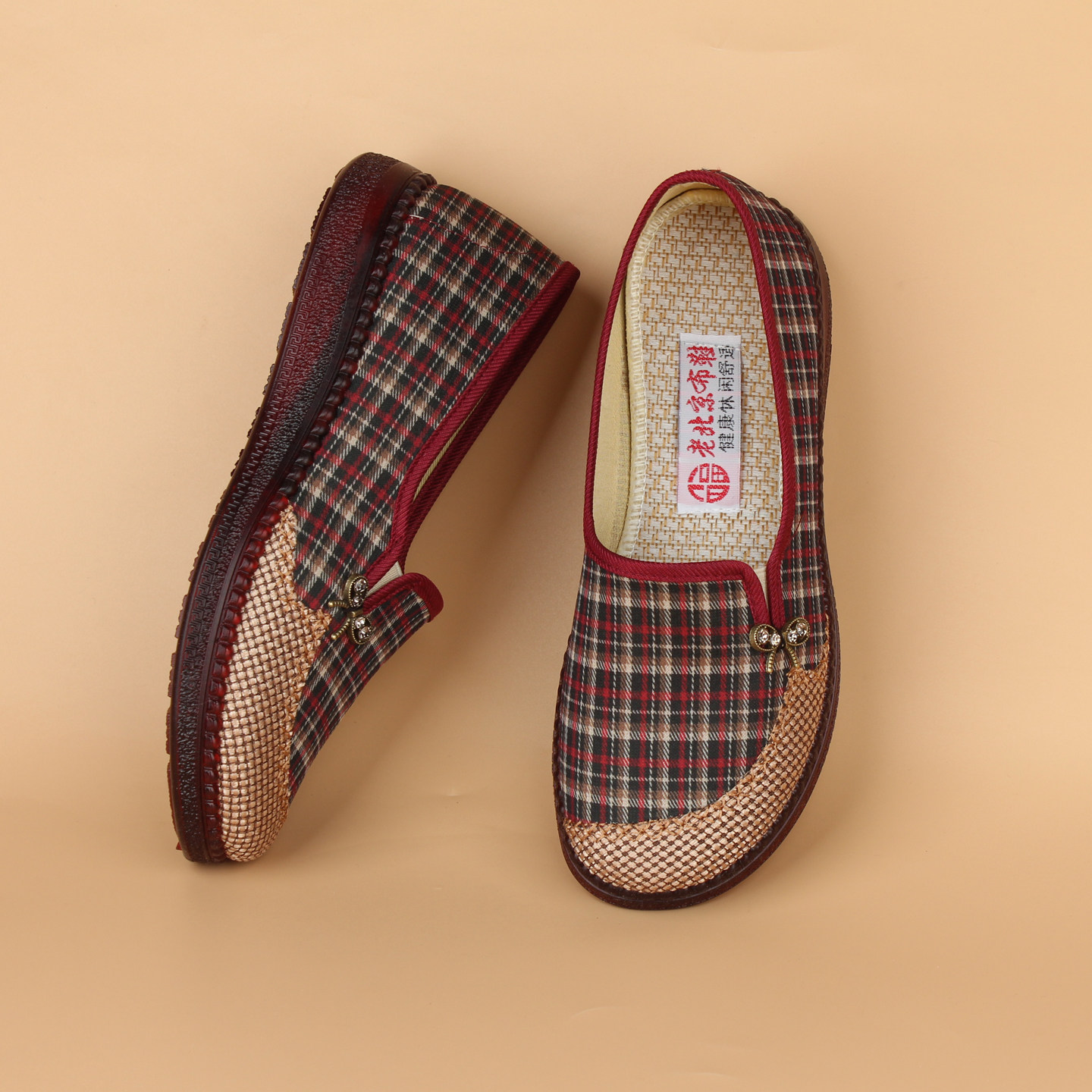 牛筋底2026春夏季新款正牌老北京布鞋女轻便防滑软底妈妈老人单鞋