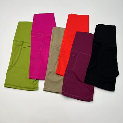 裸感高弹瑜伽短裤收腹提臀