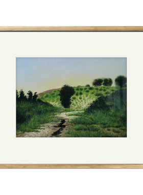 58x43cm纯手绘优秀水彩画 茶室办公室客厅收藏装饰画