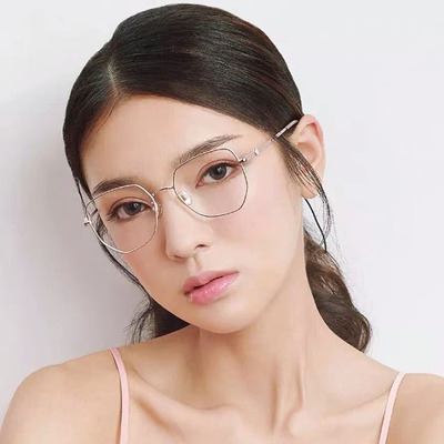 近视眼镜时尚近视纯钛大框眼镜架