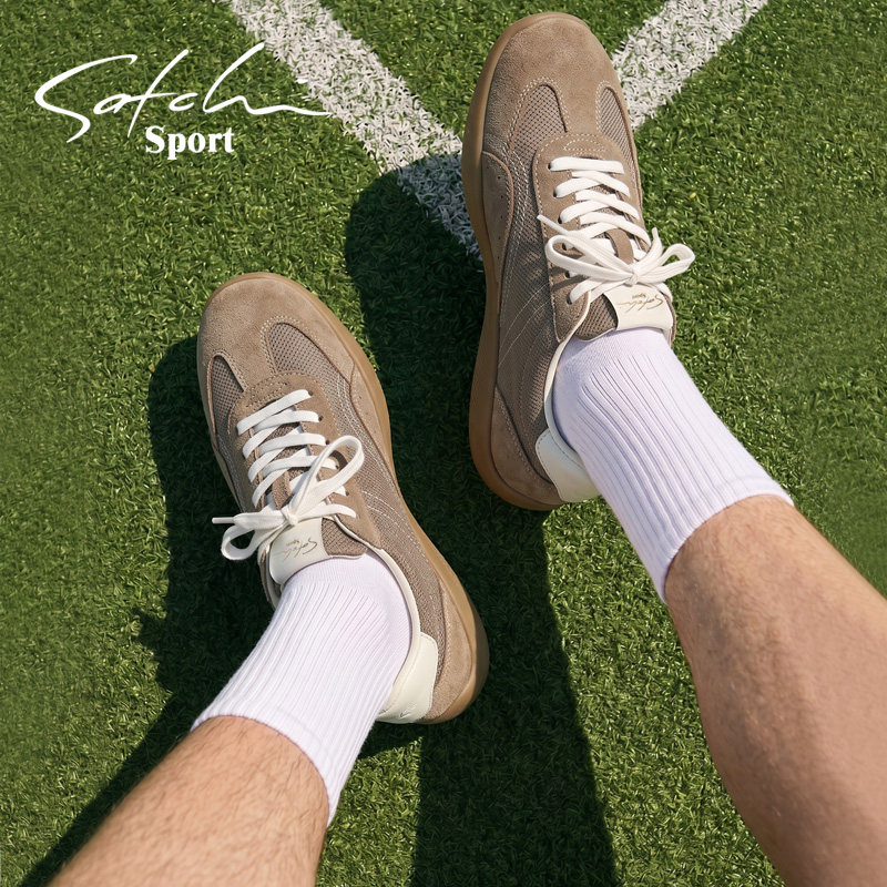 Satchi Sport/沙驰运动薄底德训鞋男透气赛车鞋休闲运动潮流板鞋