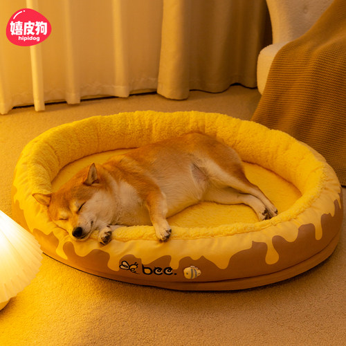 嬉皮狗满印椭圆窝中型犬