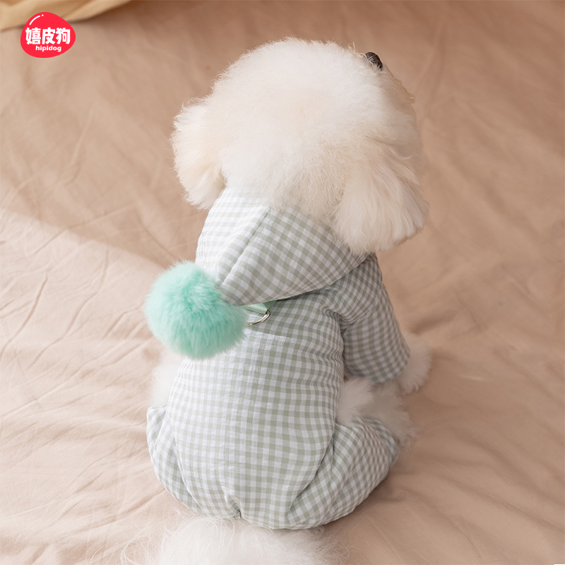 小狗狗衣服2025新款冬装比熊泰迪四脚衣小型犬宠物雪纳瑞过冬棉衣