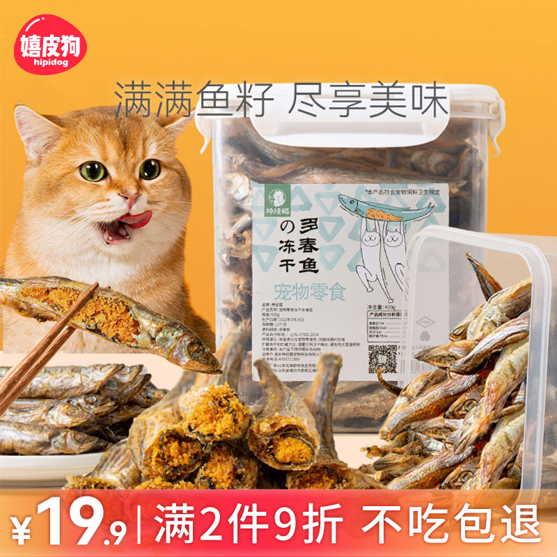 大脸猫爱吃鱼，最爱多春鱼
