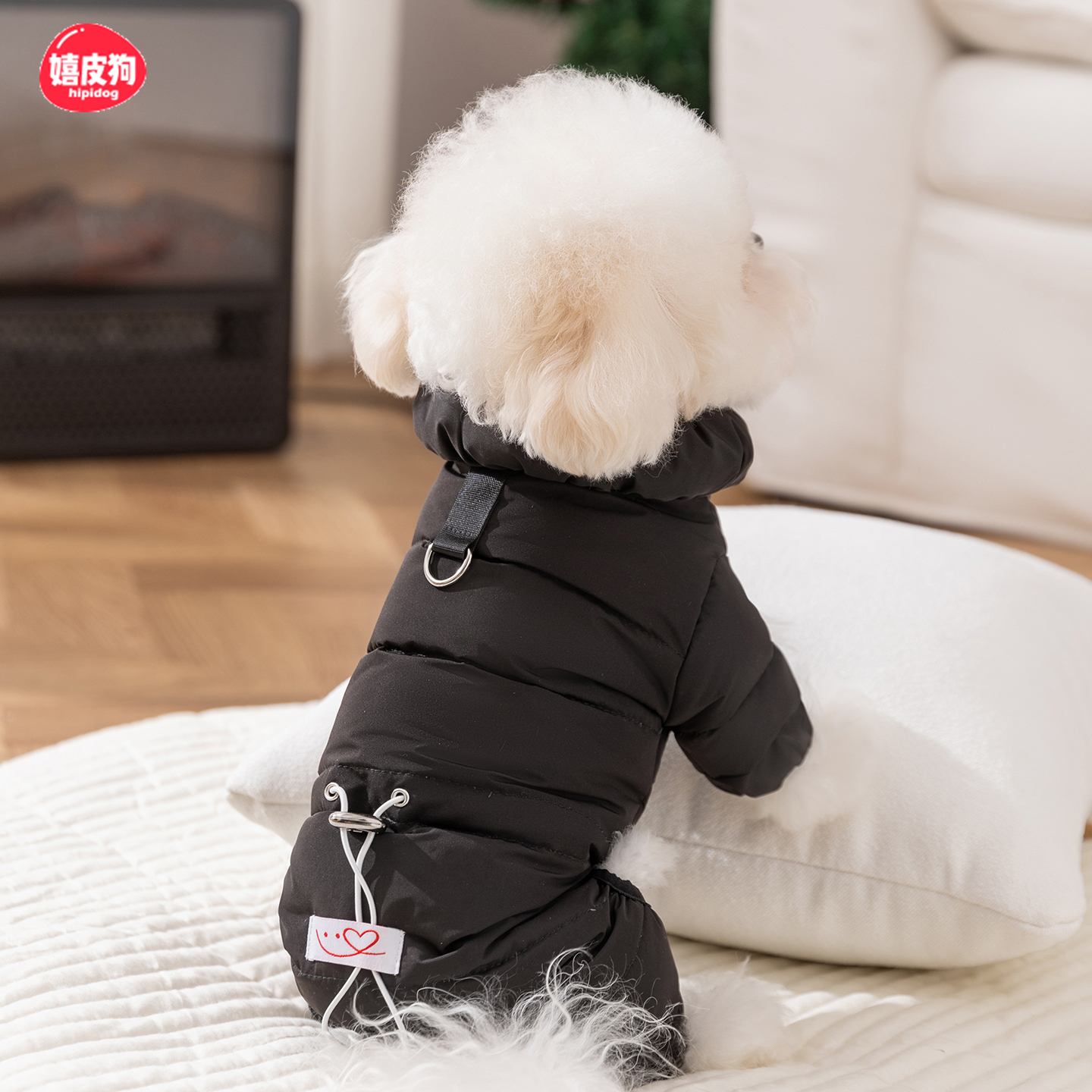 石墨烯保暖羽绒服冬天小狗狗衣服四脚比熊泰迪宠物小型犬冬季加厚