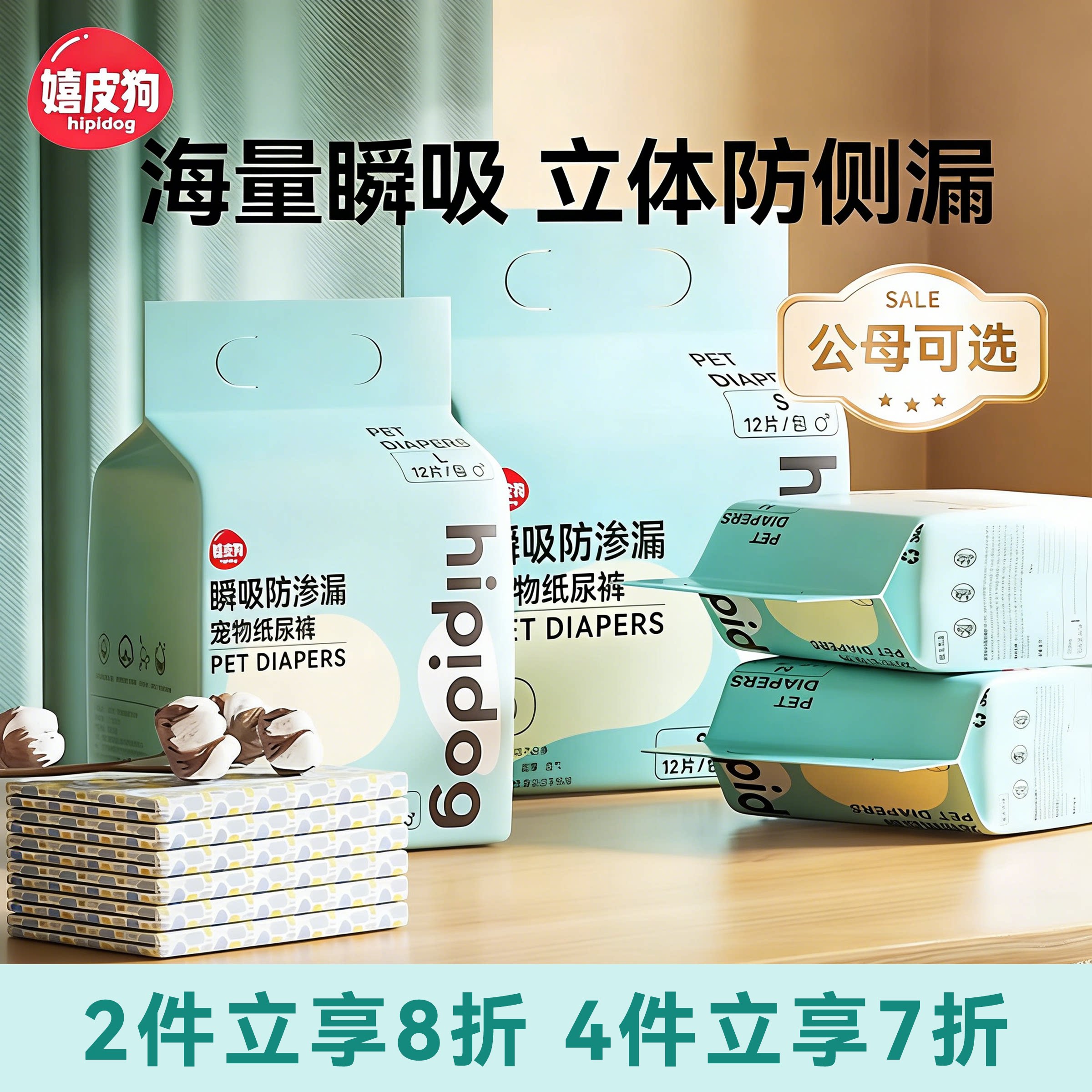 狗狗尿不湿公狗专用纸尿裤宠物生理裤礼貌带防乱尿防交配尿片内裤
