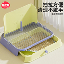 狗狗廁所小型犬專用尿盆防踩屎便盆不銹鋼小狗用大小便神器狗砂盆