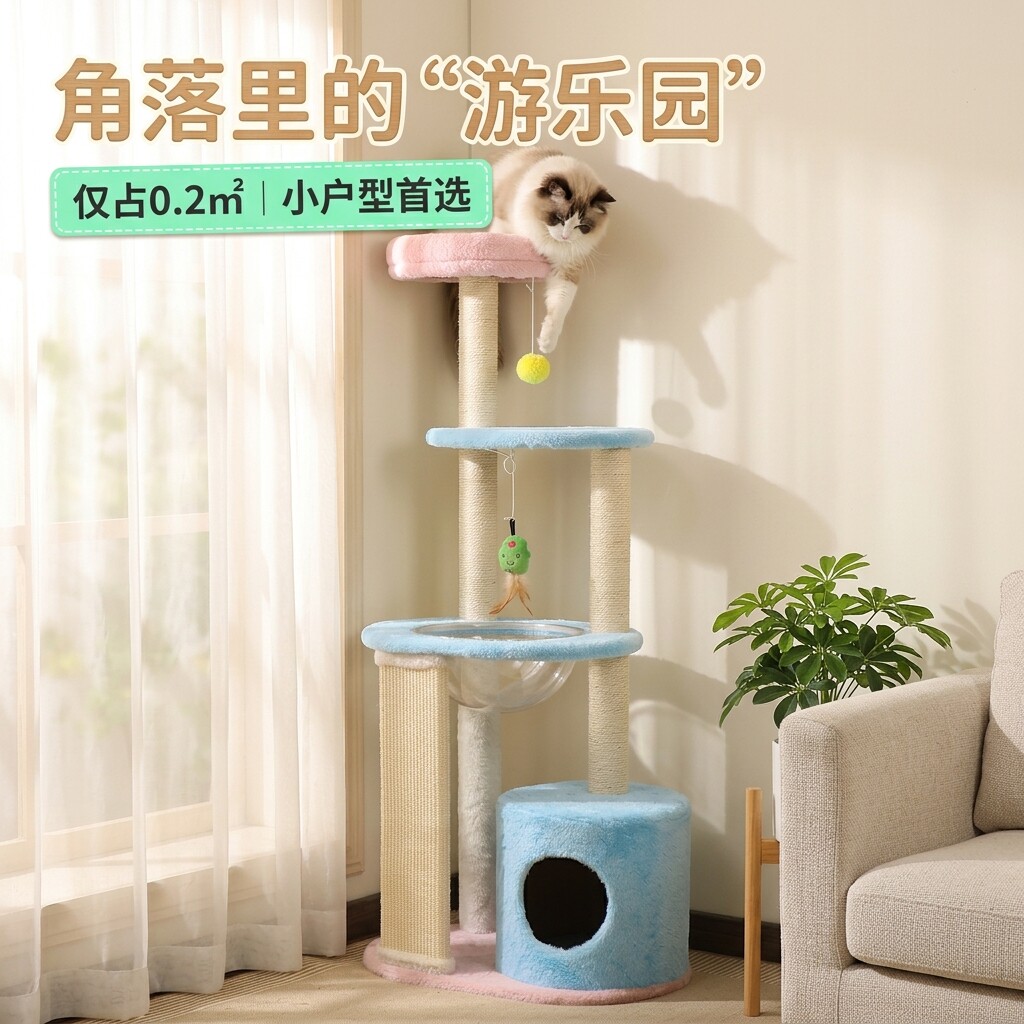 宠物猫咪玩具多巴胺猫爬架图片