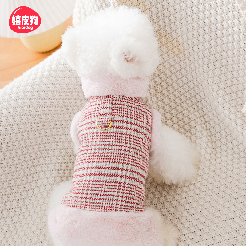 宠物狗狗棉马甲背心秋冬款加厚小狗衣服比熊泰迪博美小型幼犬秋装