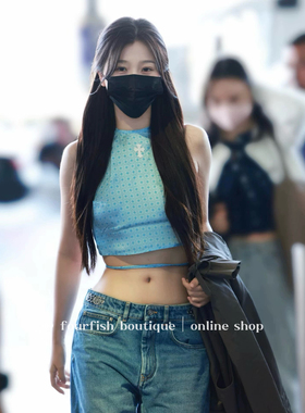 （现）虞书欣同款小众设计十字架辣妹迈阿密肚兜上衣吊带性感露背