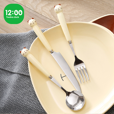 三件套儿童家用可爱网红刀叉勺