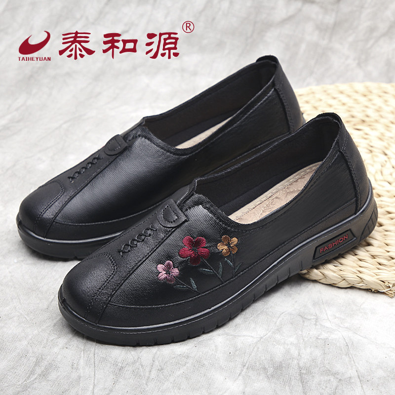 老北京布鞋女士舒适风防滑妈妈鞋