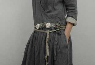 手工新款 腰带腰绳 编织简约复古素雅玫瑰花朵麻花辫子文艺女士个性