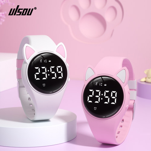 佑烁中小童戴可爱学看时间手表