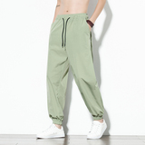 夏季风长裤男潮流冰丝哈伦裤大码阔腿灯笼裤219-2-A03-P55，男装休闲裤，星座219-2